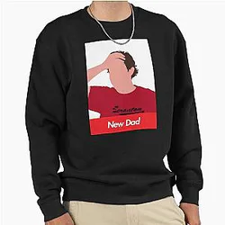 JIM HALPERT NEW DAD Dunder Mifflin Pullover Sweatshirt