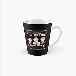 The Office is Coming to Town Michael Scott Jim Halpert Dwight Schrute Ugly Tall Mug