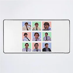 Jim Halpert faces The Office Desk Mat
