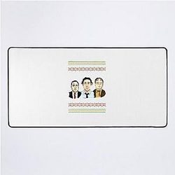 The Office is Coming to Town Michael Scott Dwight Schrute Ugly Desk Mat
