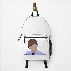 Jim Halpert Cartoon Backpack