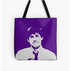Jim Halpert Purple Pop Art Tote Bag