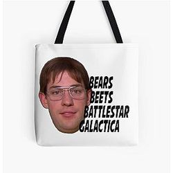 The Office - Jim Halpert (Bears, Beets, Battlestar Galactica) All Over Print Tote Bag