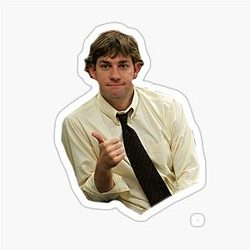 Jim Halpert Thumbs Up Sticker
