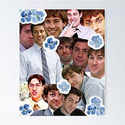 Jim Halpert Collage Poster