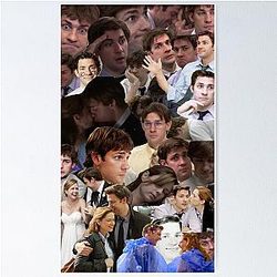 Jim Halpert Collage with Pam Poster