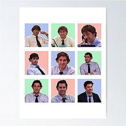 Jim Halpert faces The Office Poster