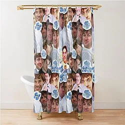 Jim Halpert Collage Shower Curtain