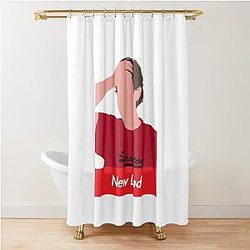 JIM HALPERT NEW DAD Dunder Mifflin Shower Curtain
