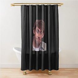 Jim Halpert Uncomfortable Shower Curtain