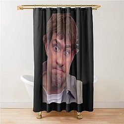Jim Halpert Uncomfortable Shower Curtain