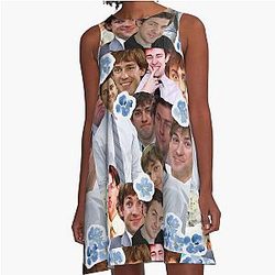 Jim Halpert Collage A-Line Dress