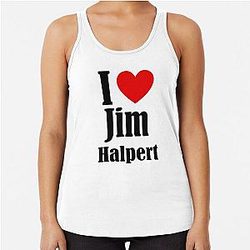 I Heart Jim Halpert Racerback Tank