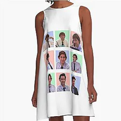 Jim Halpert faces the Office A-Line Dress