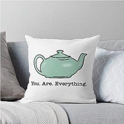Pam Beesly and Jim Halpert Throw Pillow