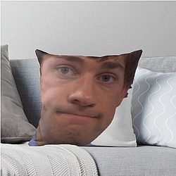 Jim Halpert Staring into the Camera Throw Pillow