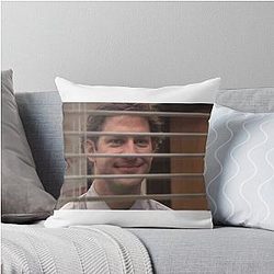 Jim Halpert Throw Pillow