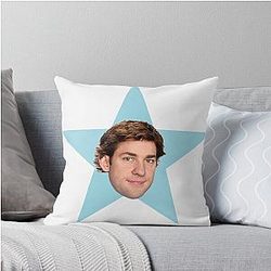 Jim Halpert American Star Throw Pillow