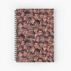 The Many Faces of Jim Halpert Spiral Notebook