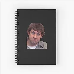 Jim Halpert Uncomfortable Spiral Notebook