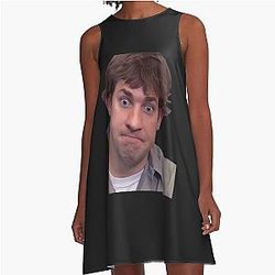 Jim Halpert Uncomfortable A-Line Dress