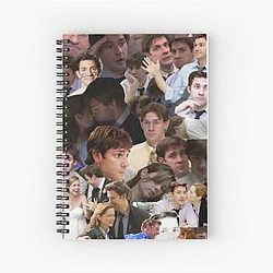 Jim Halpert Collage Spiral Notebook