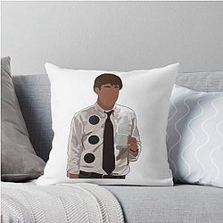 The Office Jim Halpert 3 Hole Punch Throw Pillow