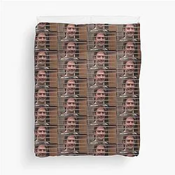 Jim Halpert Smiling Through the Duvet Cover