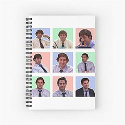 Jim Halpert face The Office T-shirt Notebook