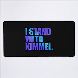 I Stand with Jimmy Kimmel Desk Mat