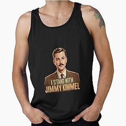 I Stand With Jimmy Kimmel Poster For Comedy Fans Gift TV Lovers Tank Top