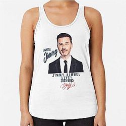 Jimmy Kimmel Red Signature 2003-2025 Jimmy Kimmel Live! Racerback Tank Top