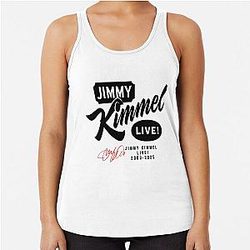 Jimmy Kimmel Red Signature 2003-2025 Jimmy Kimmel Live Racerback Tank Top
