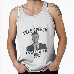 Free Speech Under Attack Colbert Kimmel Tank Top