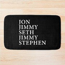 Support Late Night Comedy Political Satire Fan The Daily Show Free Speech Bath Mat