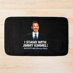 Hey Maga FCC - Censorship is Un-American Stand with Jimmy Kimmel End GOP Fascism Bath Mat