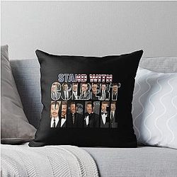 I Stand with Jimmy Kimmel Colbert 2028 Protect Late Night TV Defend Free Speech Throw Pillow