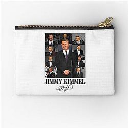 Jimmy Kimmel Support Late Night Defend Free Speech Zipper Pouch