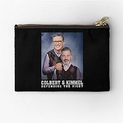 Jimmy Kimmel & Stephen Colbert Zipper Pouch