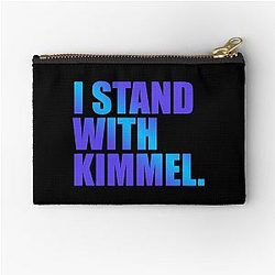 I Stand with Jimmy Kimmel Zipper Pouch