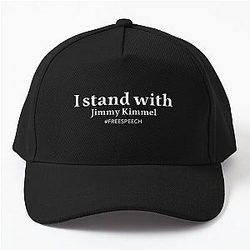 I Stand With Jimmy Kimmel Free Speech Baseball Cap