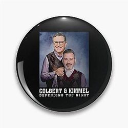 Jimmy Kimmel and Stephen Colbert Step Bros Pin