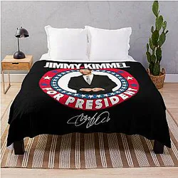Jimmy Kimmel Talk Show Host Celeb Fan Throw Blanket