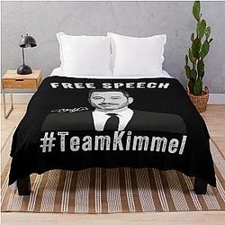 Free Speech Team Jimmy Kimmel Throw Blanket