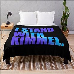 I Stand with Jimmy Kimmel Throw Blanket