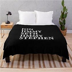 Support Late Night Comedy Political Satire Jimmy Kimmel Fan The Daily Show Throw Blanket