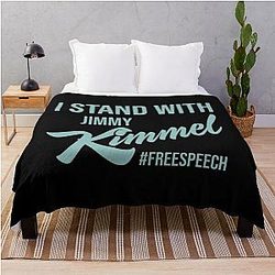 I Stand with Jimmy Kimmel Throw Blanket