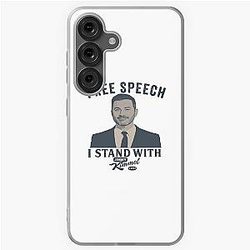 Free Speech Under Attack Colbert Kimmel I Stand with Jimmy Kimmel Team Kimmel Samsung Galaxy Soft Case
