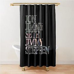 Jimmy Kimmel Support Late Night Comedy Free Speech Shower Curtain