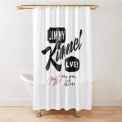 Jimmy Kimmel Red Signature 2003-2025 Jimmy Kimmel Live! Shower Curtain